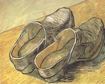 Vincent Van Gogh A pair of wooden Clogs (nn04) oil painting picture